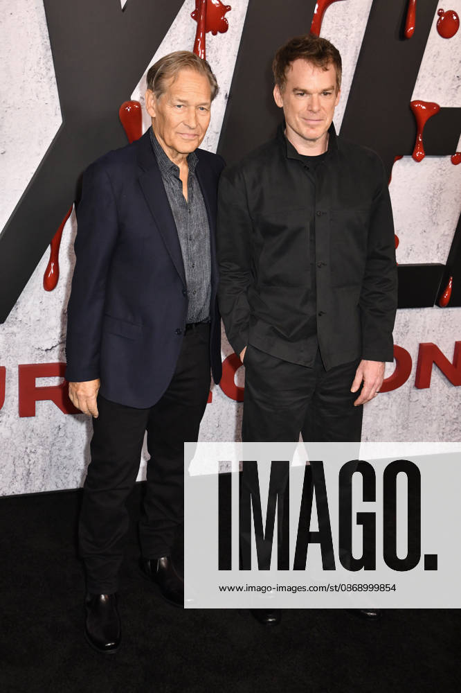 NEW YORK, NY - OCTOBER 8: James Remar and Michael C. Hall at Dexter 20th Anniversary Celebration & Dexter: Resurrection Season 2 premiere at Chelsea Industrial on October 8, 2026 in New York City.