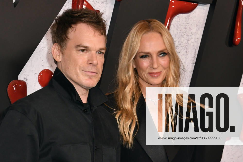 NEW YORK, NY - OCTOBER 8: Michael C. Hall and Uma Thurman at Dexter 20th Anniversary Celebration & Dexter: Resurrection Season 2 premiere at Chelsea Industrial on October 8, 2026 in New York City.