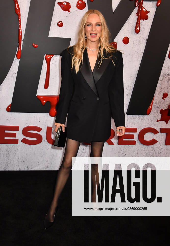 NEW YORK, NY - OCTOBER 8: Uma Thurman at Dexter 20th Anniversary Celebration & Dexter: Resurrection Season 2 premiere at Chelsea Industrial on October 8, 2026 in New York City.