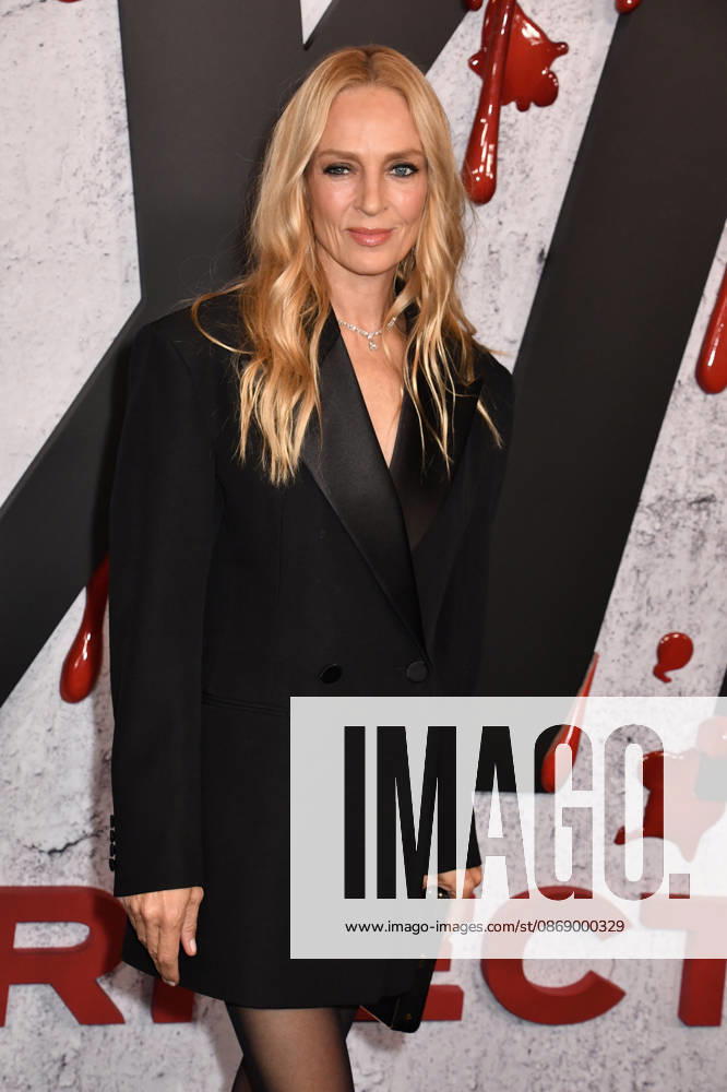 NEW YORK, NY - OCTOBER 8: Uma Thurman at Dexter 20th Anniversary Celebration & Dexter: Resurrection Season 2 premiere at Chelsea Industrial on October 8, 2026 in New York City.