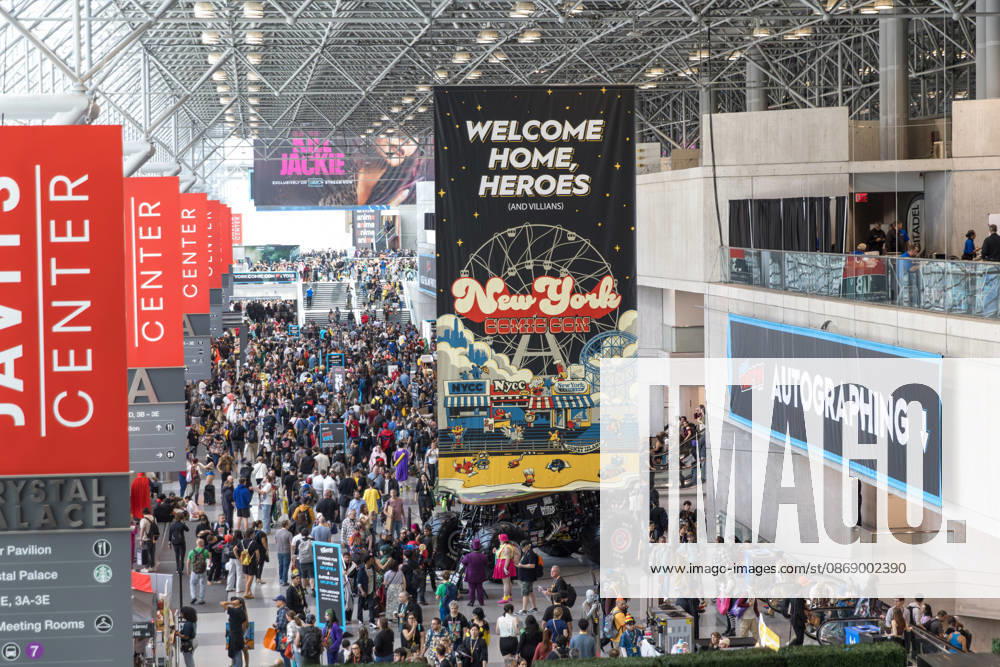 New York Comic Con 2026, People in costumes and makeup pose during New York Comic Con 2026 at the Javits Center in New York City, United States, on Thursday, October 8, 2026. NEW YORK NEW YORK UNITED OF AMERICA