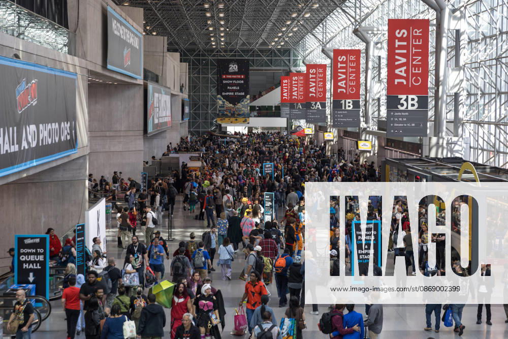 New York Comic Con 2026, People in costumes and makeup pose during New York Comic Con 2026 at the Javits Center in New York City, United States, on Thursday, October 8, 2026. NEW YORK NEW YORK UNITED OF AMERICA