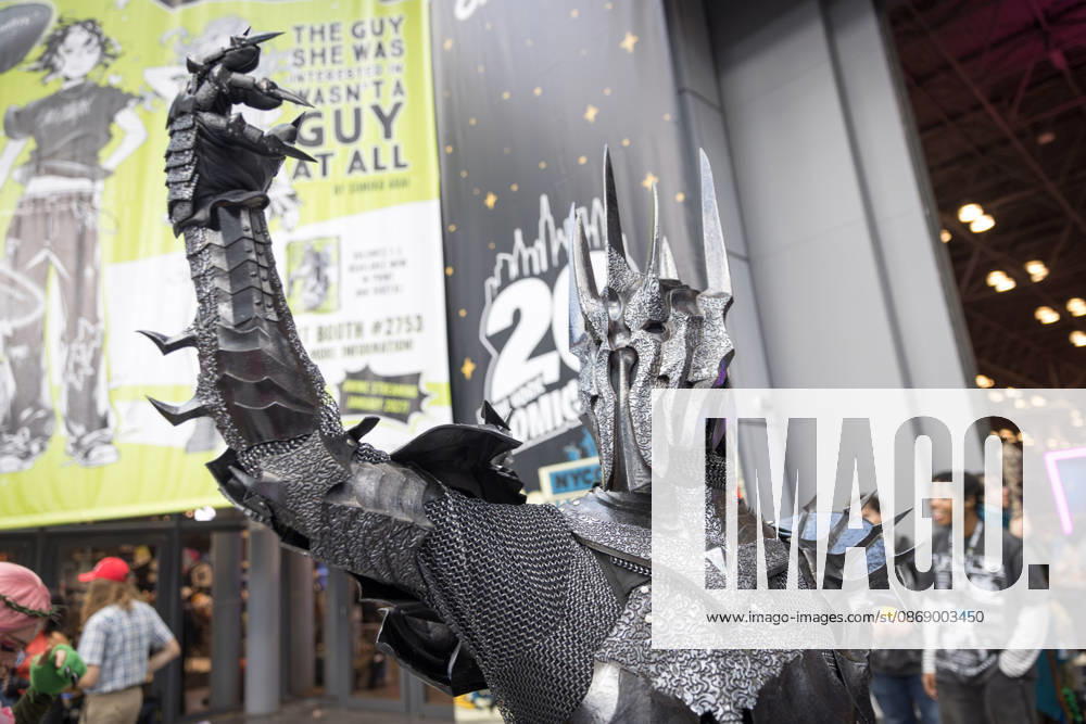 People in costumes and makeup pose during New York Comic Con 2026 at the Javits Center in New York City, United States, on Thursday, October 8, 2026. New York USA - ZUMAc233 20261008_zsp_c233_001
