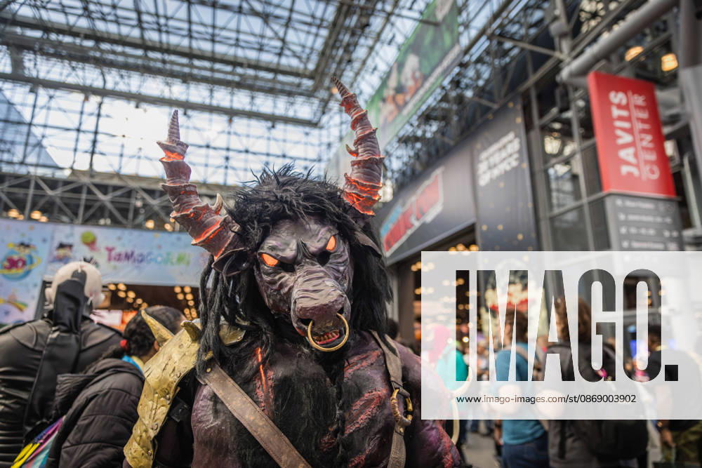 People in costumes and makeup pose during New York Comic Con 2026 at the Javits Center in New York City, United States, on Thursday, October 8, 2026. New York USA - ZUMAc233 20261008_zsp_c233_058