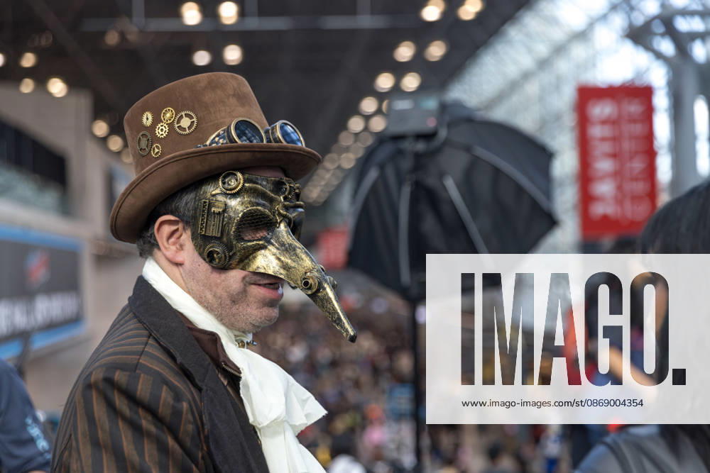 People in costumes and makeup pose during New York Comic Con 2026 at the Javits Center in New York City, United States, on Thursday, October 8, 2026. New York USA - ZUMAc233 20261008_zsp_c233_048