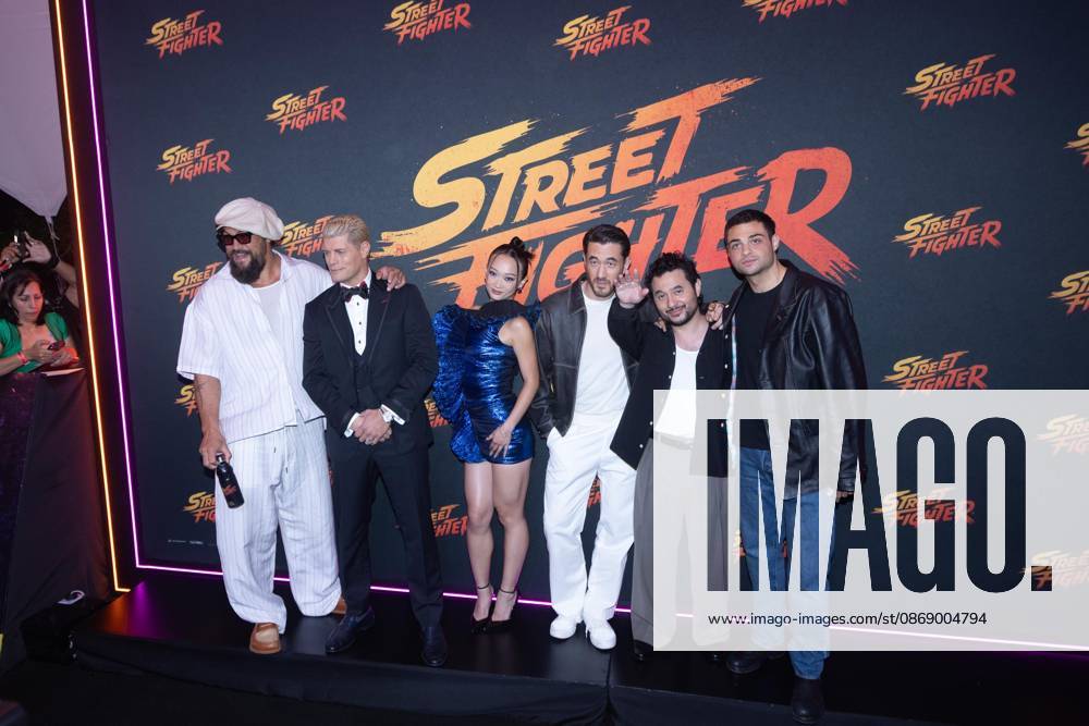 TO-45411 & x2013; Mexico City. October 8, 2026. Jason Momoa, Cody Rhodes, Callina Liang, Andrew Koji, Kitao Sakurai, and Noah Centineo during the "Street Fighter" movie fan event at Plaza Universidad in Mexico City. Clasos.com.mx - ZUMAcs4_ 20261008_faa_cs4_154