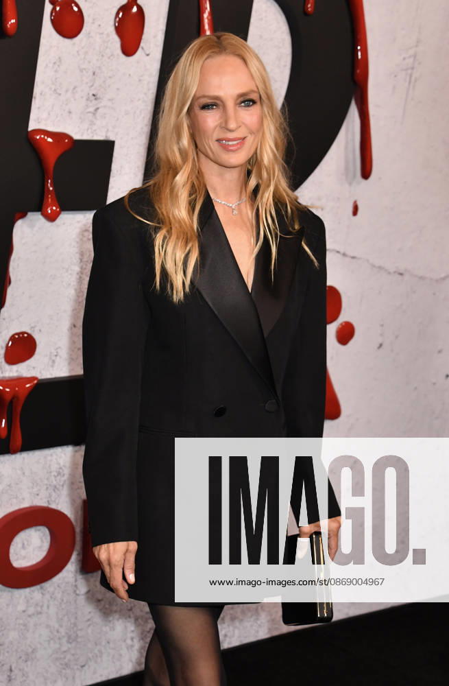 NEW YORK, NY - OCTOBER 8: Uma Thurman at Dexter 20th Anniversary Celebration & Dexter: Resurrection Season 2 premiere at Chelsea Industrial on October 8, 2026 in New York City. Credit: AdMedia New York City USA - ZUMAa123 20261008_zaa_a123_164