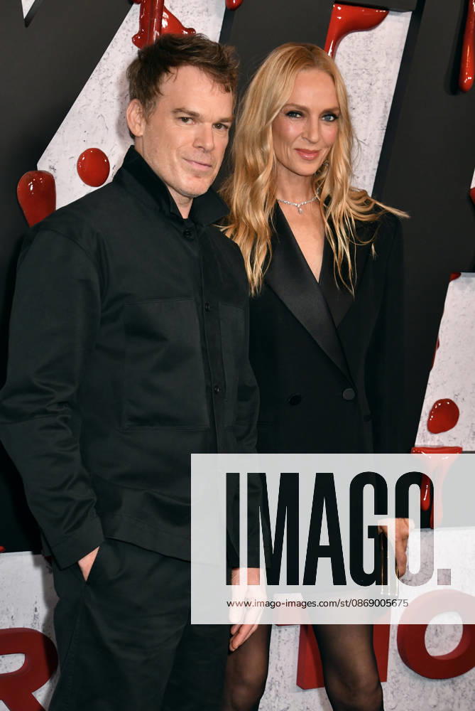 NEW YORK, NY - OCTOBER 8: Michael C. Hall and Uma Thurman at Dexter 20th Anniversary Celebration & Dexter: Resurrection Season 2 premiere at Chelsea Industrial on October 8, 2026 in New York City. Credit: AdMedia New York City USA - ZUMAa123 20261008_zaa_a123_193