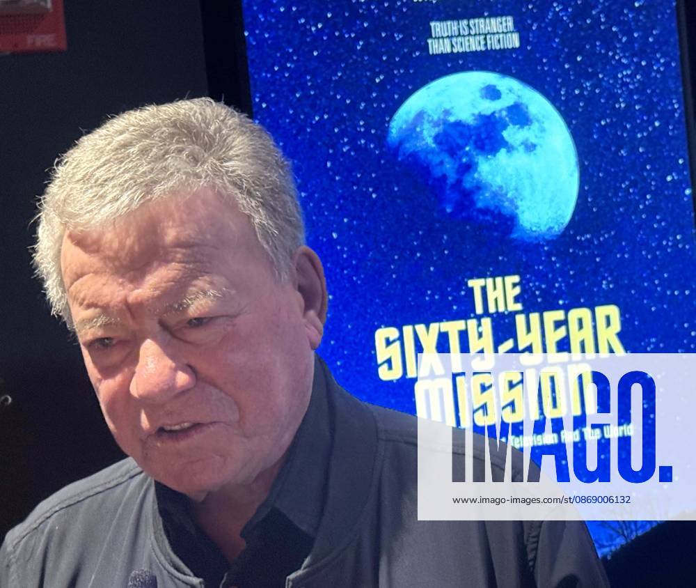 Actor WILLIAM SHATNER seen during the red carpet arrivals for the New York All Media Premiere Screening of The Sixty-Year Mission - How Star Trek Changed Television and the World held at Regal Times Square Theaters. New York USA - ZUMAk03_ 20261008_zaf_k03_064