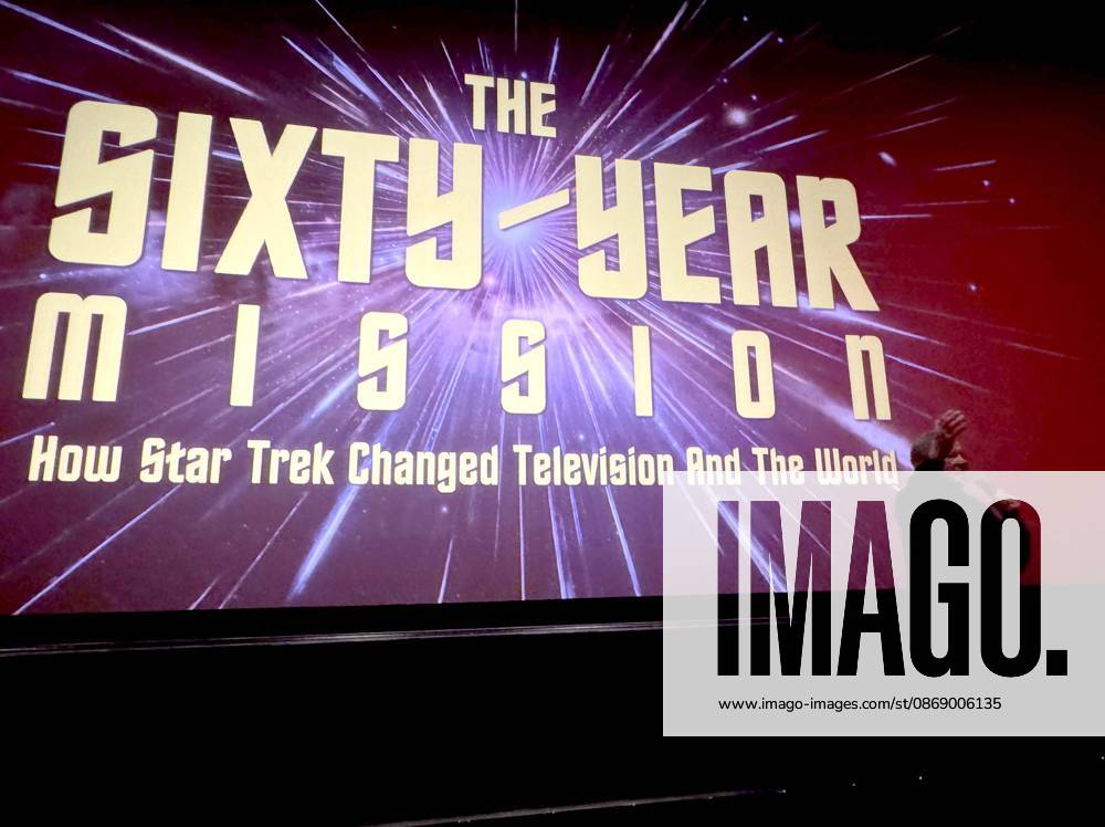 Actor WILLIAM SHATNER seen during the introduction for the New York All Media Premiere Screening of The Sixty-Year Mission - How Star Trek Changed Television and the World held at Regal Times Square Theaters. New York USA - ZUMAk03_ 20261008_zaf_k03_067