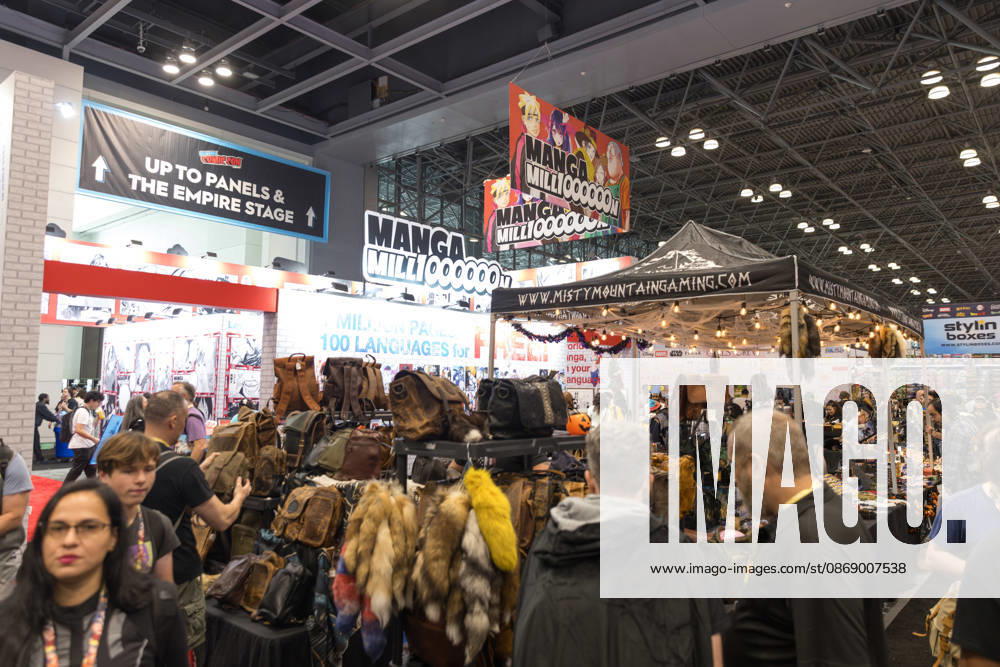 People in costumes and makeup pose during New York Comic Con 2026 at the Javits Center in New York City, United States, on Thursday, October 8, 2026. New York USA - ZUMAc233 20261008_zsp_c233_008