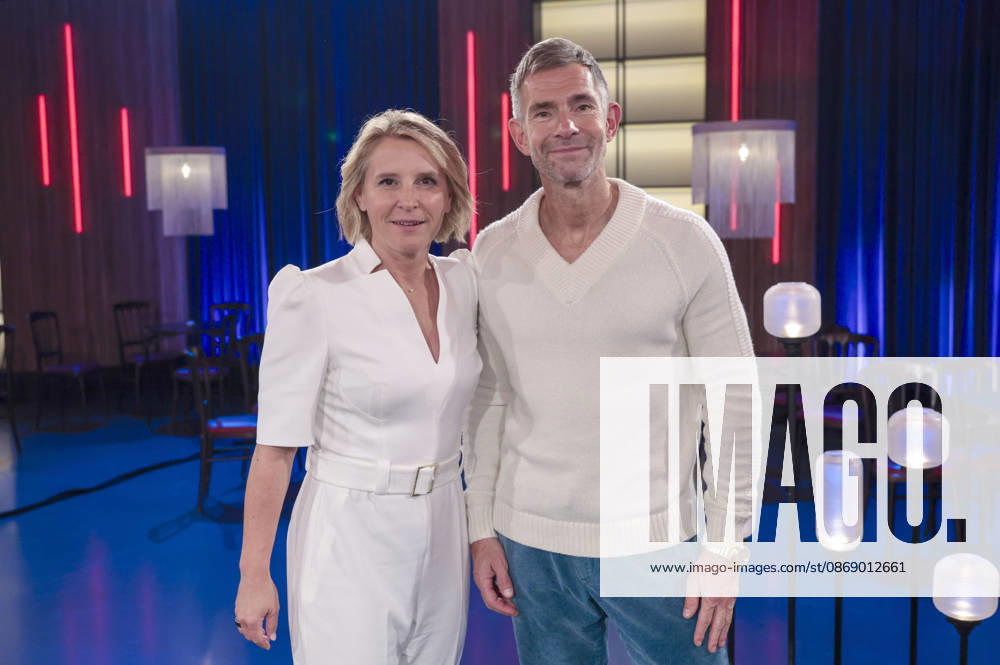 Susan Link und Micky Beisenherz bei der Aufzeichnung der WDR-Talkshow Kölner Treff im WDR Studio BS 3. Köln