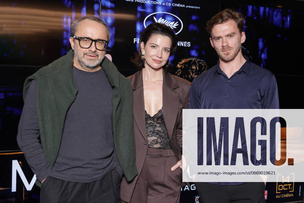 Exclusive - Minotaure Premiere - Paris Exclusive - Andrei Zviaguintsev, Iris Lebedeva and Yuriy Zavalnyouk attend the photocall for the premiere of The Minotaure held at the UGC Les Halles Cinema in Paris, France on October 8, 2026. Photo by David Boyer ABACAPRESS.COM Paris France