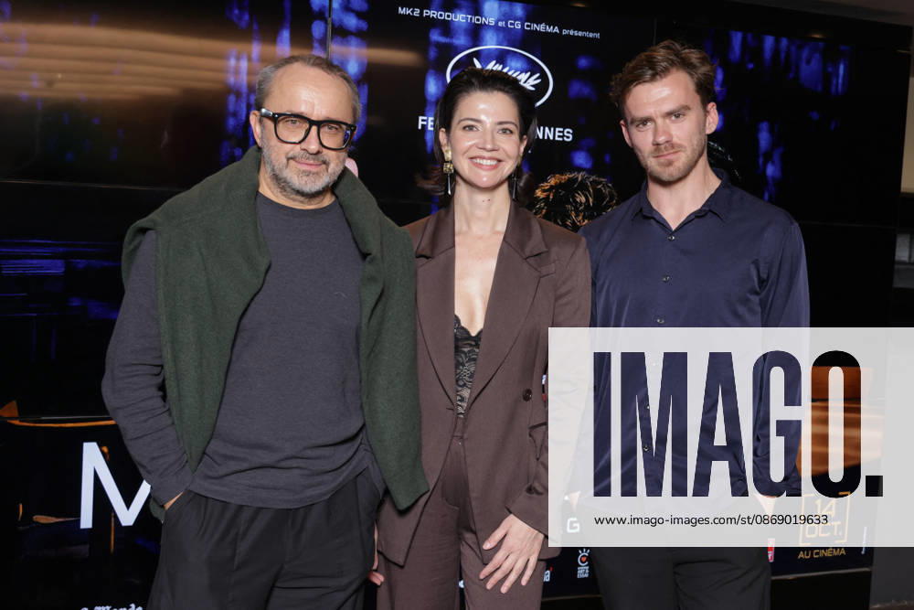 Exclusive - Minotaure Premiere - Paris Exclusive - Andrei Zviaguintsev, Iris Lebedeva and Yuriy Zavalnyouk attend the photocall for the premiere of The Minotaure held at the UGC Les Halles Cinema in Paris, France on October 8, 2026. Photo by David Boyer ABACAPRESS.COM Paris France