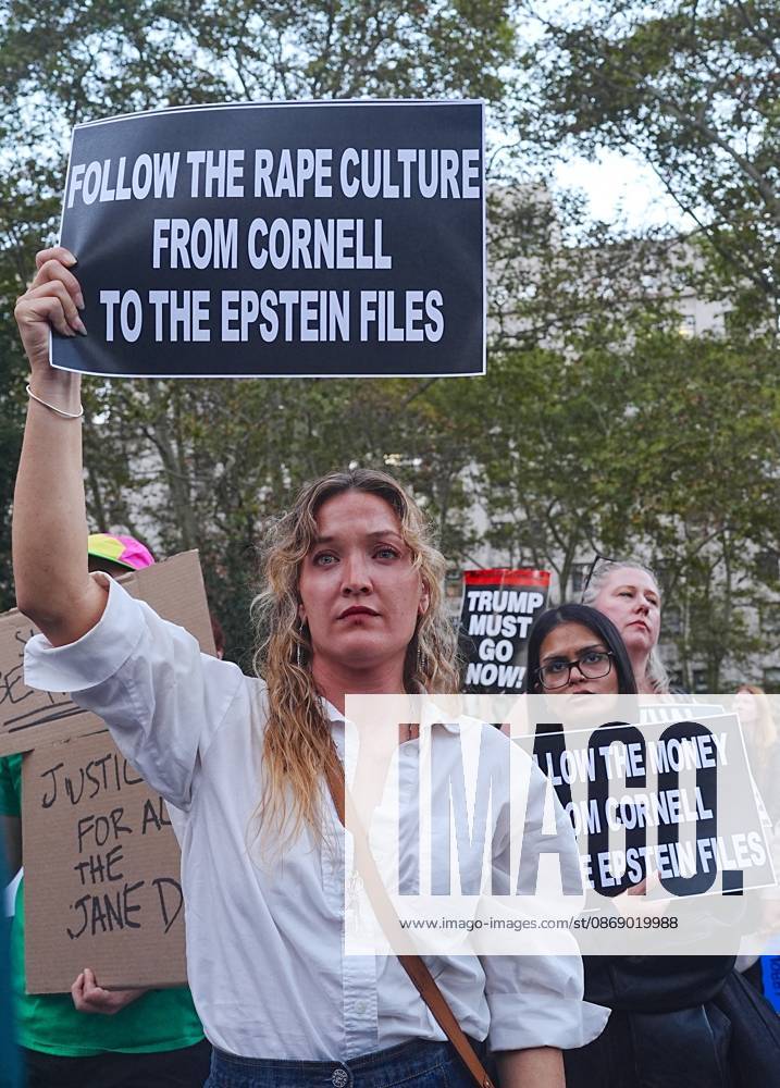 Stop sexual violence day of action rally takes place in Manhattan s Foley Square following Cornell lawsuit NEW YORK, UNITED STATES - OCTOBER 08: A Stop sexual violence day of action rally takes place in Foley Square, Manhattan, on Thursday, October 8, 2026, in the wake of Cornell University rape accusations in New York City, U.S. Selcuk Acar Anadolu New York United States. Editorial use only. Please get in touch for any other usage.
