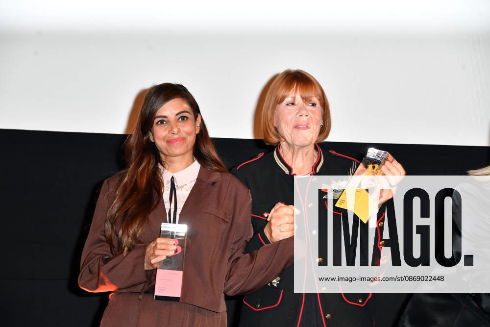 Collien Fernandes und Gisele Pelicot bei der Verleihung der Brigitte Award 2026 im Kino International in Berlin am 08.10.2026