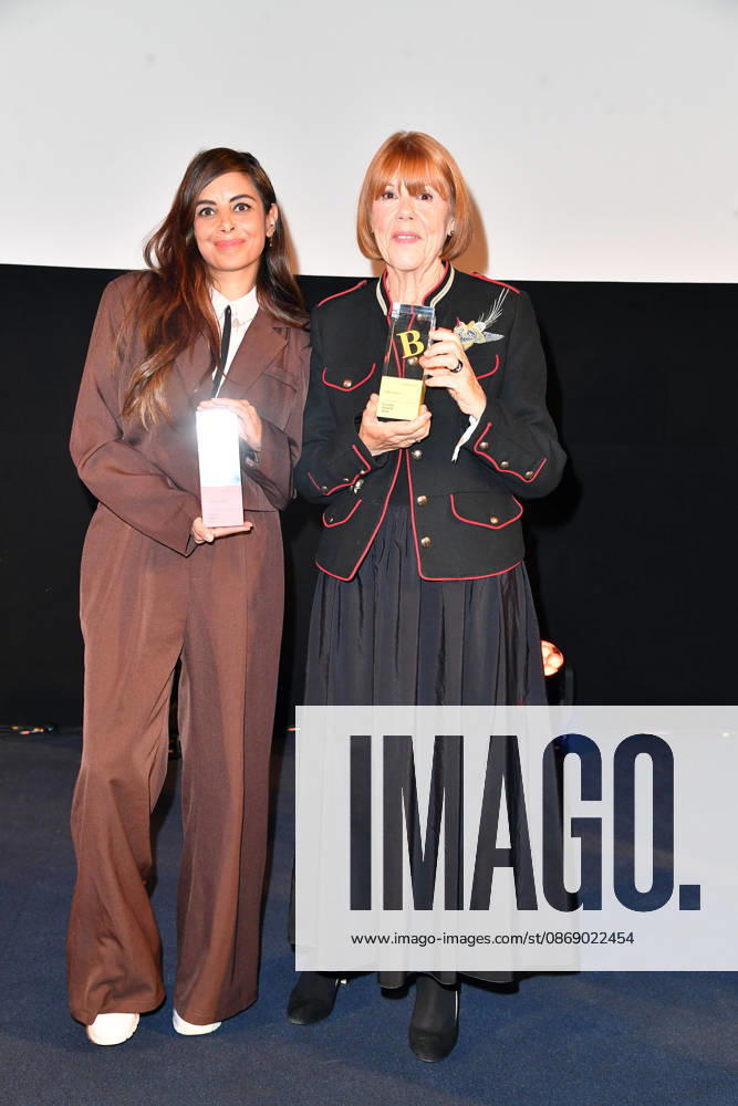 Collien Fernandes und Gisele Pelicot bei der Verleihung der Brigitte Award 2026 im Kino International in Berlin am 08.10.2026