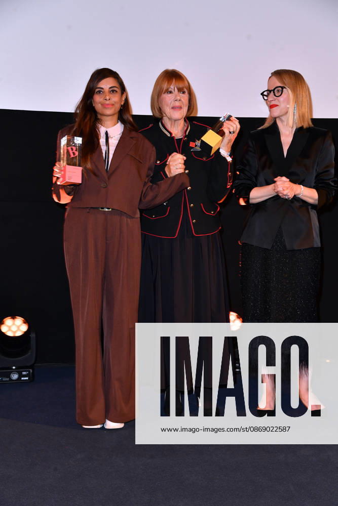 Collien Fernandes, Gisele Pelicot und Susanna Riethmuller bei der Verleihung der Brigitte Award 2026 im Kino International in Berlin am 08.10.2026