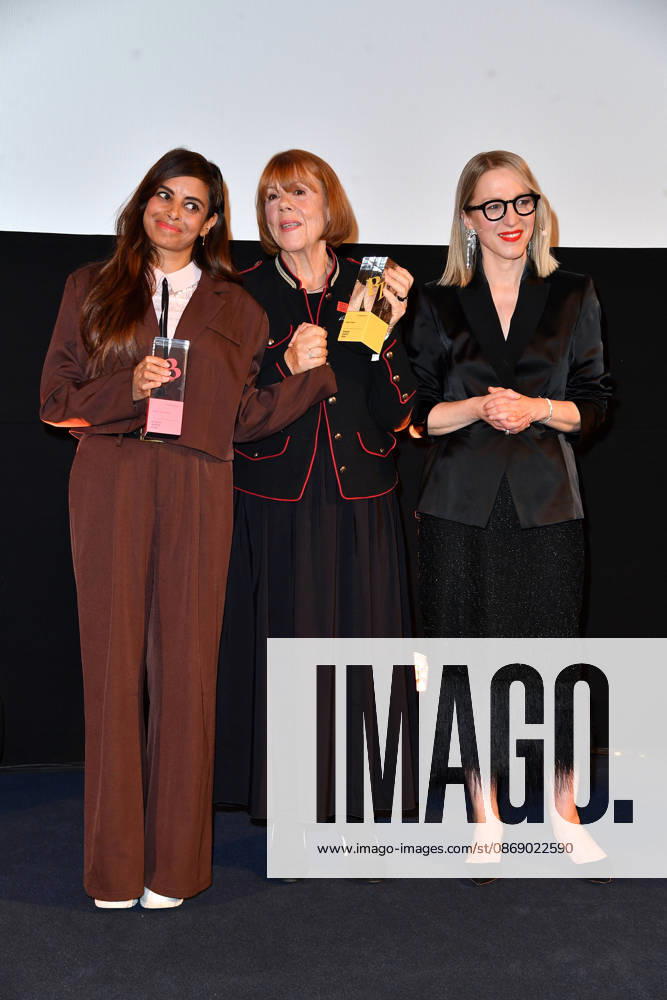 Collien Fernandes, Gisele Pelicot und Susanna Riethmuller bei der Verleihung der Brigitte Award 2026 im Kino International in Berlin am 08.10.2026