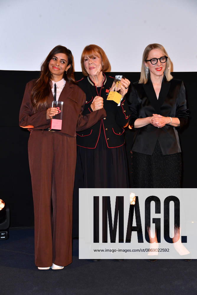 Collien Fernandes, Gisele Pelicot und Susanna Riethmuller bei der Verleihung der Brigitte Award 2026 im Kino International in Berlin am 08.10.2026