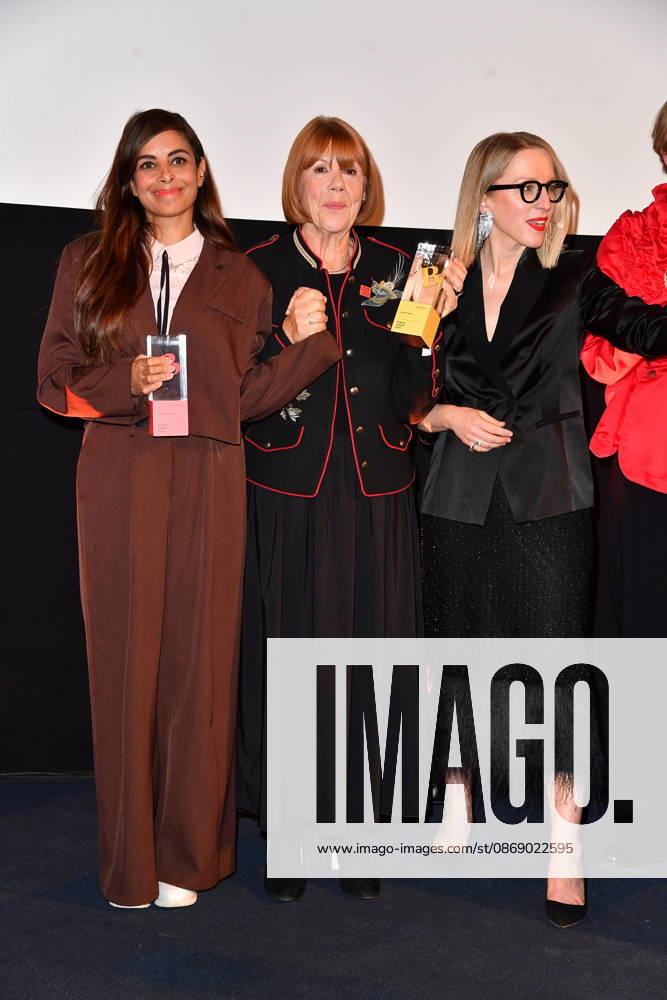 Collien Fernandes, Gisele Pelicot und Susanna Riethmuller bei der Verleihung der Brigitte Award 2026 im Kino International in Berlin am 08.10.2026