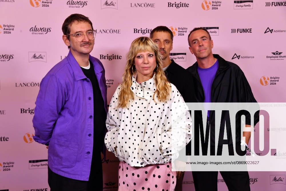 MIA (Berliner Elektropop-Musikgruppe) bei der Verleihung der Brigitte Award 2026 im Kino International in Berlin am 08.10.2026