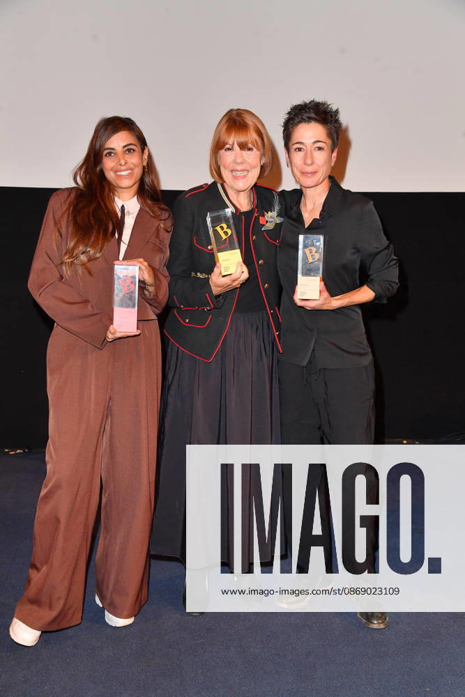 Collien Fernandes , Gisele Pelicot und Dunja Hayali bei der Verleihung der Brigitte Award 2026 im Kino International in Berlin am 08.10.2026