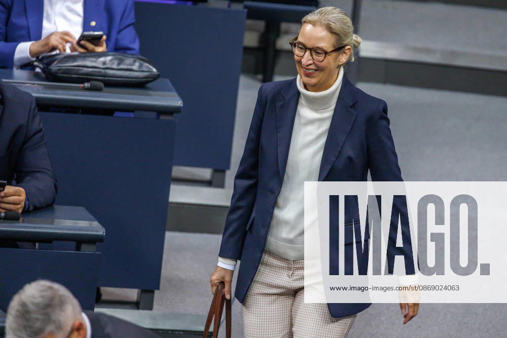 Bundestag Alice Weidel (AfD) im Deutschen Bundestag am 09.10.26 in Berlin. Berlin Berlin Deutschland Bundestag