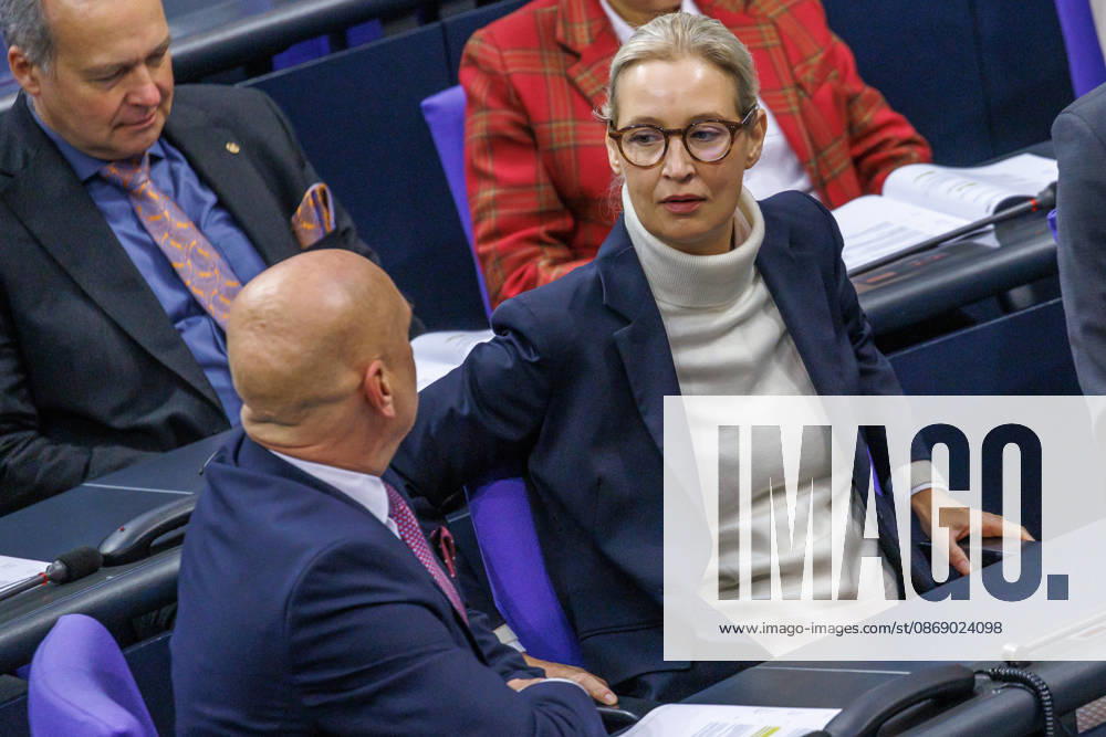 Bundestag Alice Weidel (AfD) im Deutschen Bundestag am 09.10.26 in Berlin. Berlin Berlin Deutschland Bundestag