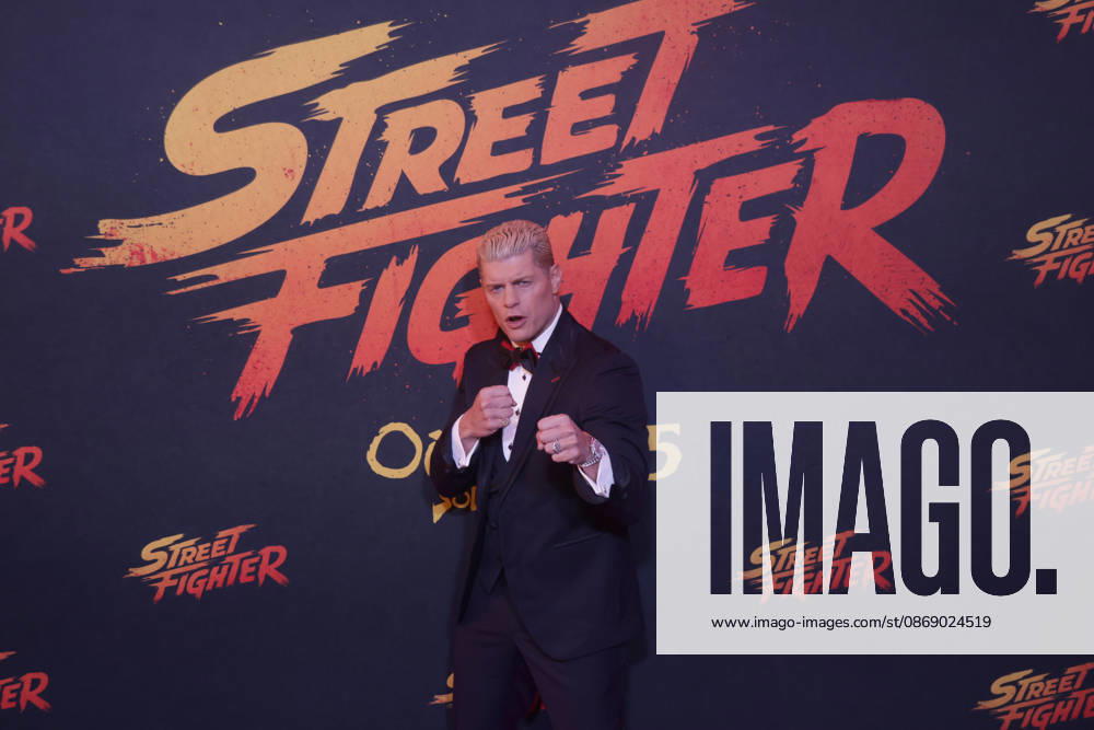 Street Fighter Red Carpet And Fan Event in Mexico City WWE wrestler Cody Rhodes attends the official red carpet and fan event for the upcoming live-action film Street Fighter at Cinà polis Universidad on October 08, 2026 in Mexico City, Mexico. (Photo by Ismael Rosas Eyepix Group)