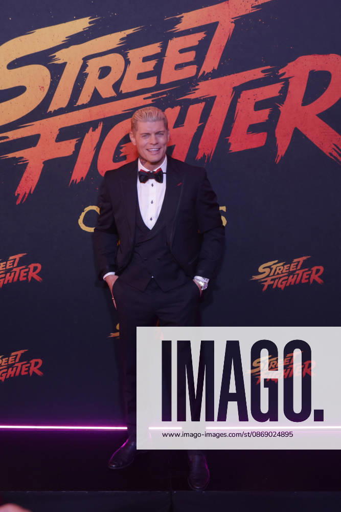 Street Fighter Red Carpet And Fan Event in Mexico City WWE wrestler Cody Rhodes attends the official red carpet and fan event for the upcoming live-action film Street Fighter at Cinà polis Universidad on October 08, 2026 in Mexico City, Mexico. (Photo by Ismael Rosas Eyepix Group)