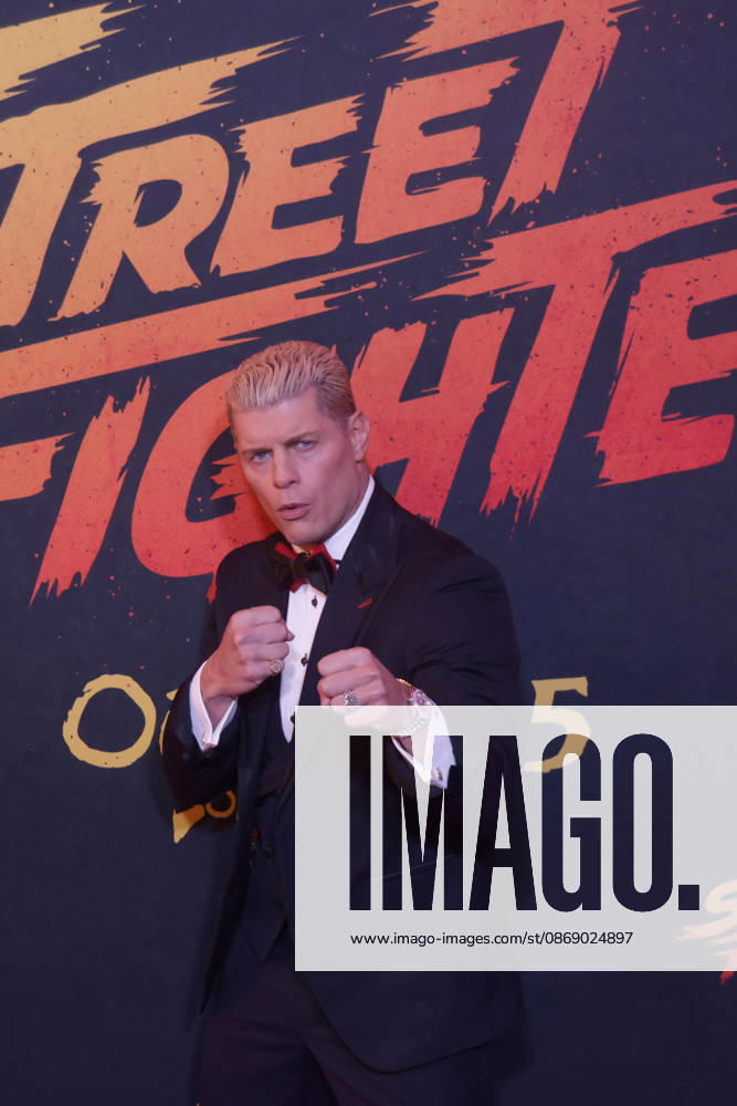 Street Fighter Red Carpet And Fan Event in Mexico City WWE wrestler Cody Rhodes attends the official red carpet and fan event for the upcoming live-action film Street Fighter at Cinà polis Universidad on October 08, 2026 in Mexico City, Mexico. (Photo by Ismael Rosas Eyepix Group)