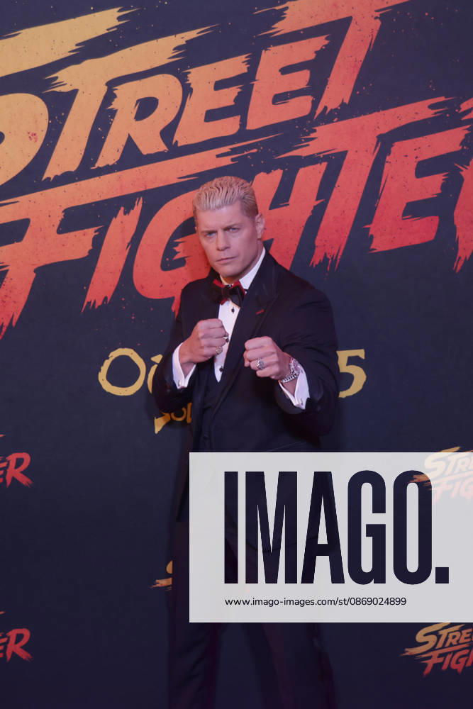 Street Fighter Red Carpet And Fan Event in Mexico City WWE wrestler Cody Rhodes attends the official red carpet and fan event for the upcoming live-action film Street Fighter at Cinà polis Universidad on October 08, 2026 in Mexico City, Mexico. (Photo by Ismael Rosas Eyepix Group)