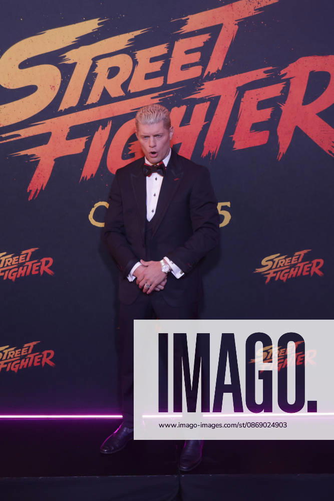 Street Fighter Red Carpet And Fan Event in Mexico City WWE wrestler Cody Rhodes attends the official red carpet and fan event for the upcoming live-action film Street Fighter at Cinà polis Universidad on October 08, 2026 in Mexico City, Mexico. (Photo by Ismael Rosas Eyepix Group)