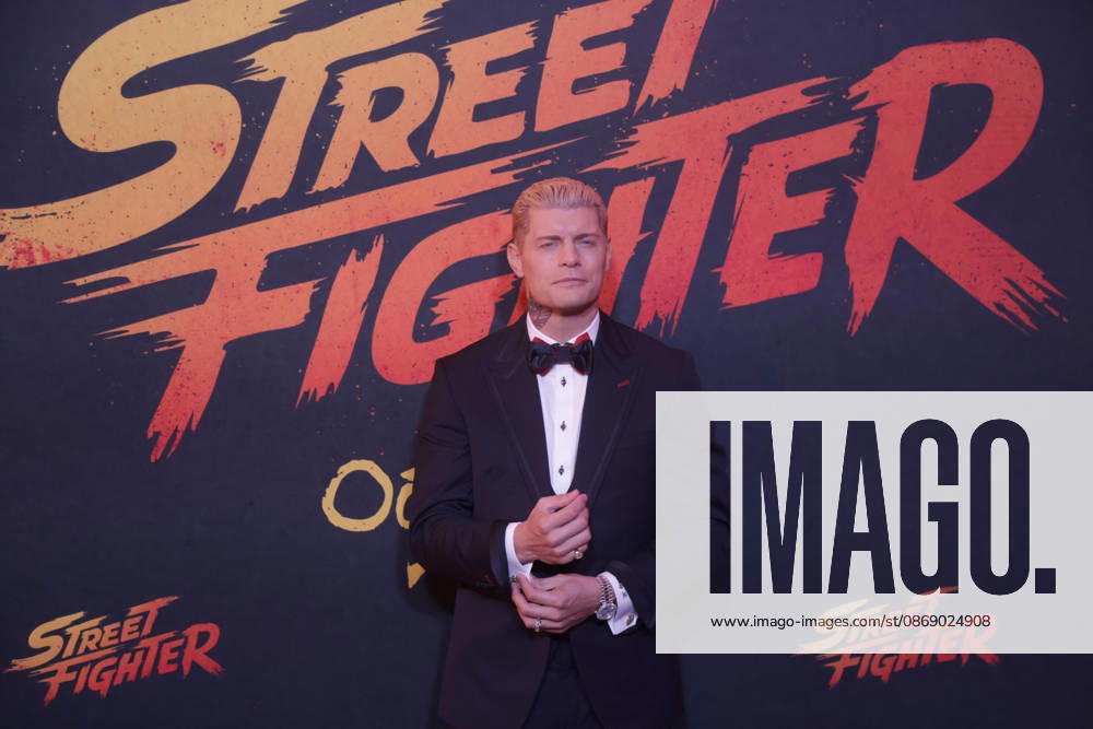 Street Fighter Red Carpet And Fan Event in Mexico City WWE wrestler Cody Rhodes attends the official red carpet and fan event for the upcoming live-action film Street Fighter at Cinà polis Universidad on October 08, 2026 in Mexico City, Mexico. (Photo by Ismael Rosas Eyepix Group)