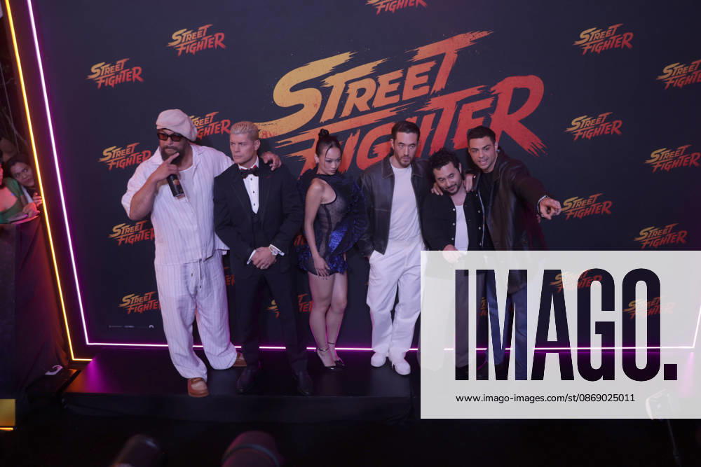 Street Fighter Red Carpet And Fan Event in Mexico City (L-R) Jason Momoa, Cody Rhodes, Callina Liang, Andrew Koji, Kitao Sakurai and Noah Centineo attend the official red carpet and fan event for the upcoming live-action film Street Fighter at Cinà polis Universidad on October 08, 2026 in Mexico City, Mexico. (Photo by Ismael Rosas Eyepix Group)