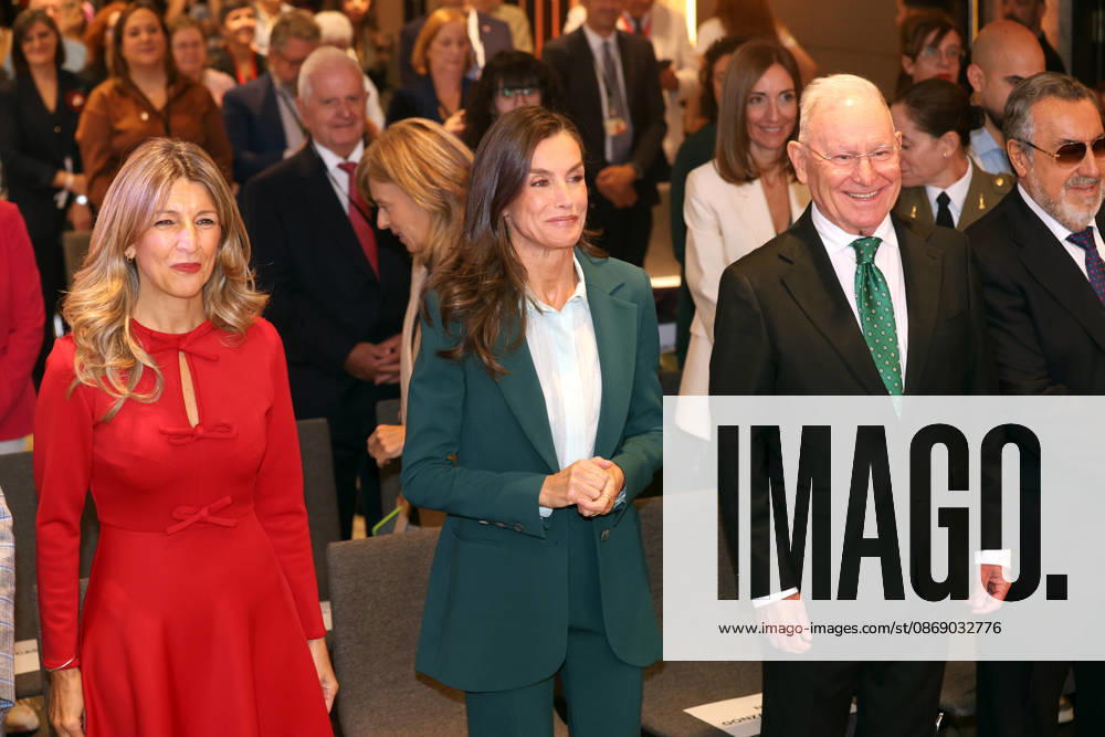 Queen Letizia Presides Over the Official Ceremony for World Mental Health Day 2026 The Minister of Labor and Social Economy, Yolanda Díaz, Queen Letizia, the president of the Spanish Mental Health Confederation, Nel A. González Zapico, and the president of ONCE, Miguel Carballeda Pineiro, during the official ceremony for World Mental Health Day 2026 at the Hotel Ilunion Atrium on October 9, 2026, in Madrid, Spain. Organized by the Spanish Mental Health Confederation, the event will be held under the slogan Match Your Mental Health, in collaboration with the Ministry of Social Rights, Consumer Affairs, and the 2030 Agenda and the ONCE Foundation. CELEBRITIES QUEEN ROYALTY HEALTH MENTAL HEALTH Raú Madrid Madrid, Spain