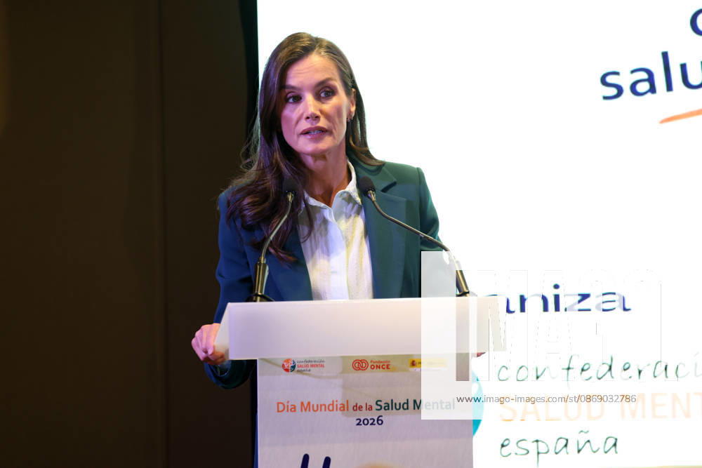 Queen Letizia presides over the official ceremony for World Mental Health Day 2026 Queen Letizia during the official ceremony for World Mental Health Day 2026 at the Hotel Ilunion Atrium on October 9, 2026, in Madrid, Spain. Organized by the Spanish Mental Health Confederation, the event will be held under the slogan Match Your Mental Health, in collaboration with the Ministry of Social Rights, Consumer Affairs, and the 2030 Agenda and the ONCE Foundation CELEBRITIES QUEEN ROYALTY HEALTH MENTAL HEALTH Raú Madrid Madrid, Spain