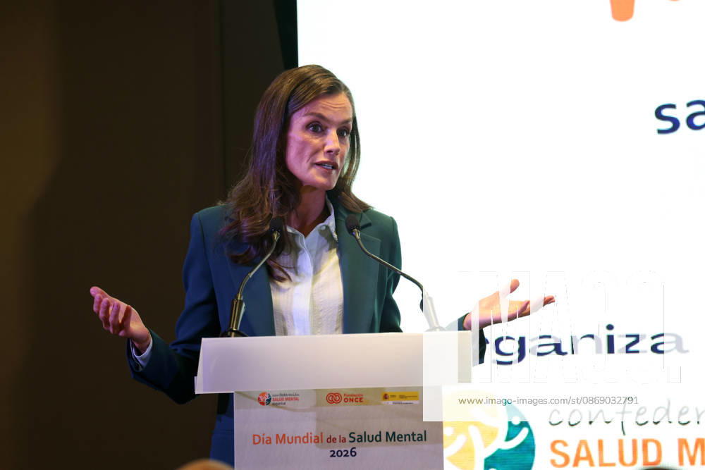 Queen Letizia presides over the official ceremony for World Mental Health Day 2026 Queen Letizia during the official ceremony for World Mental Health Day 2026 at the Hotel Ilunion Atrium on October 9, 2026, in Madrid, Spain. Organized by the Spanish Mental Health Confederation, the event will be held under the slogan Match Your Mental Health, in collaboration with the Ministry of Social Rights, Consumer Affairs, and the 2030 Agenda and the ONCE Foundation CELEBRITIES QUEEN ROYALTY HEALTH MENTAL HEALTH Raú Madrid Madrid, Spain