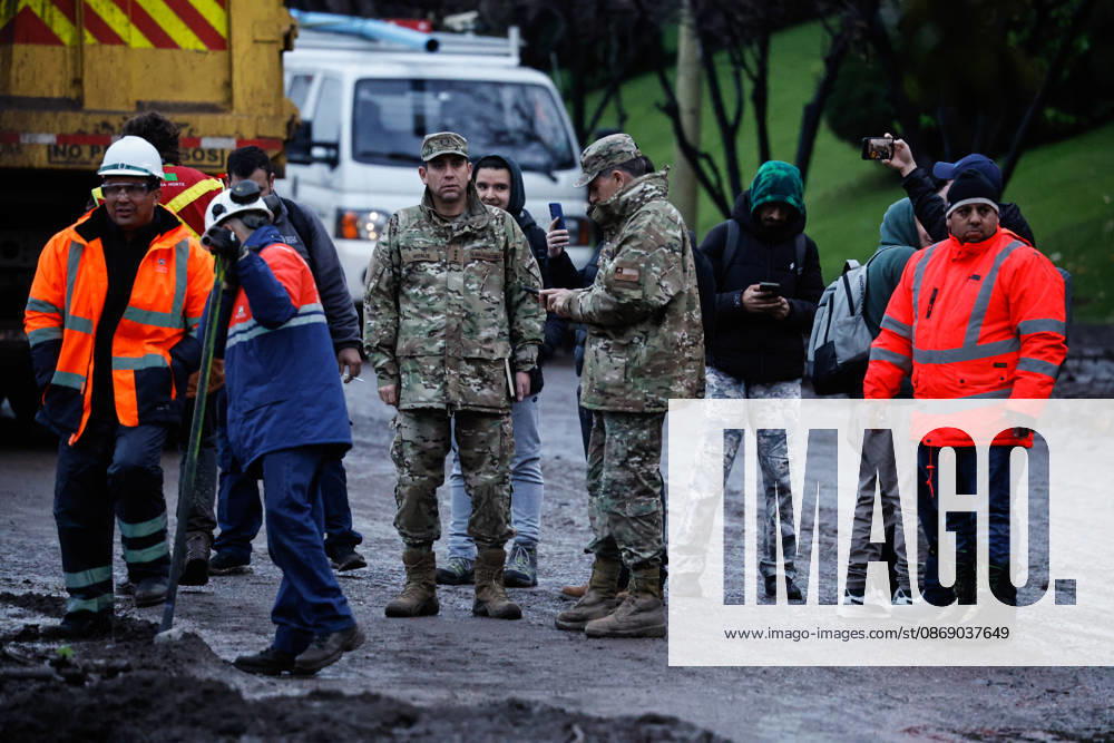 Santiago, October 9, 2026: Consequences of a mudslide that affected the area from San Carlos de Apoquindo to Los Dominicos in the Las Condes district, causing widespread damage and sweeping away vehicles and people. Diego Martin Aton, Chile, Aton 1198061 jpeg