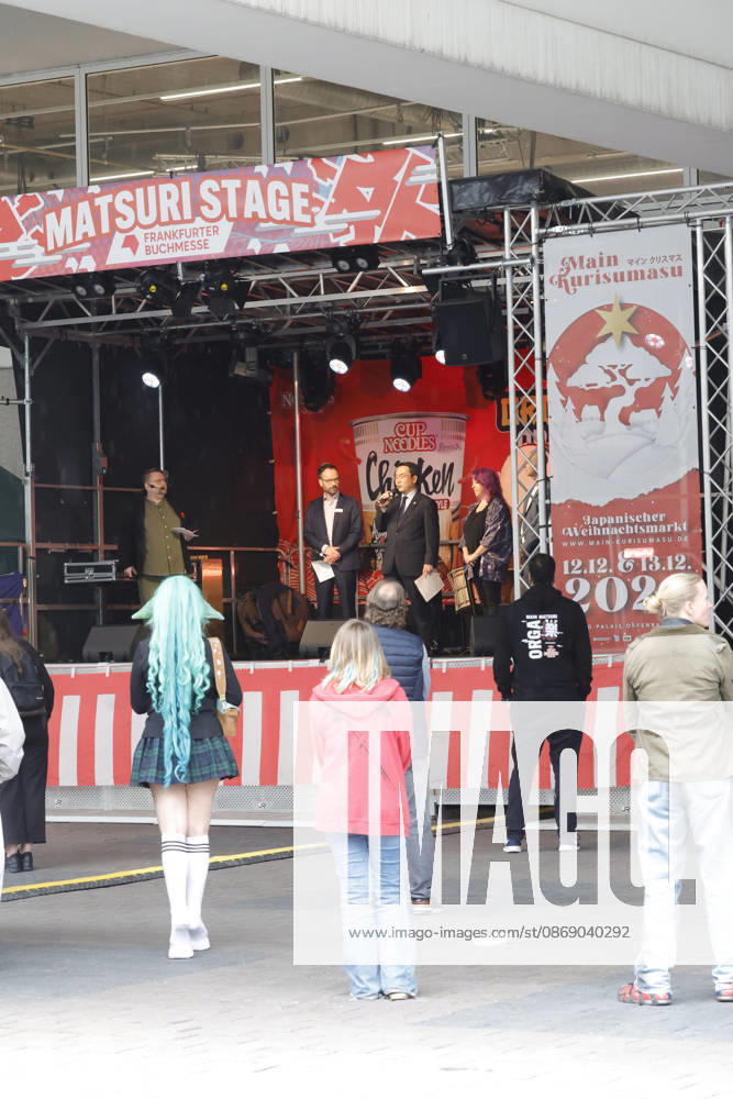Frankfurt Impressionen 09.10.2026 Die 78. Frankfurter Buchmesse öffnet heute die Tore für alle Besucher - Eröffnung der Matsuri Stage bei Halle 4 Frankfurt (Main) Hessen Deutschland