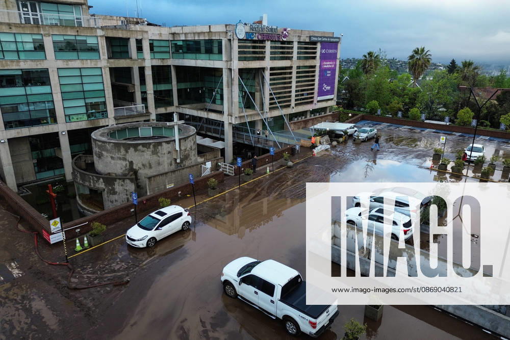Santiago, October 9, 2026: Consequences of a mudslide that affected the area from San Carlos de Apoquindo to Los Dominicos in the Las Condes district, causing widespread damage and sweeping away vehicles and people. Diego Martin Aton, Chile, Aton 1198072 jpeg