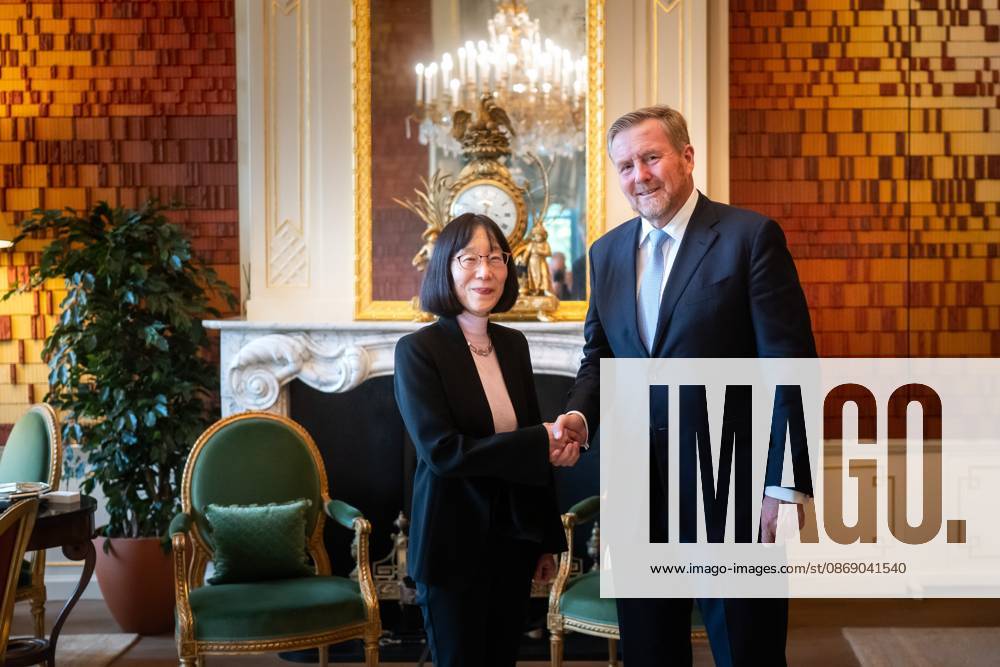Den Haag, The Netherlands, 2026-10-09 12:30:03 THE HAGUE, 09-10-2026, Huis ten Bosch Palace. King Willem Alexander received in audience Ms. Tomoko Akane, President of the International Criminal Court (ICC), based in The Hague, at Huis ten Bosch Palace in The Hague. PHOTO: NLBeeld POOL Frank van Beek Credit: NL Beeld Patrick van Emst