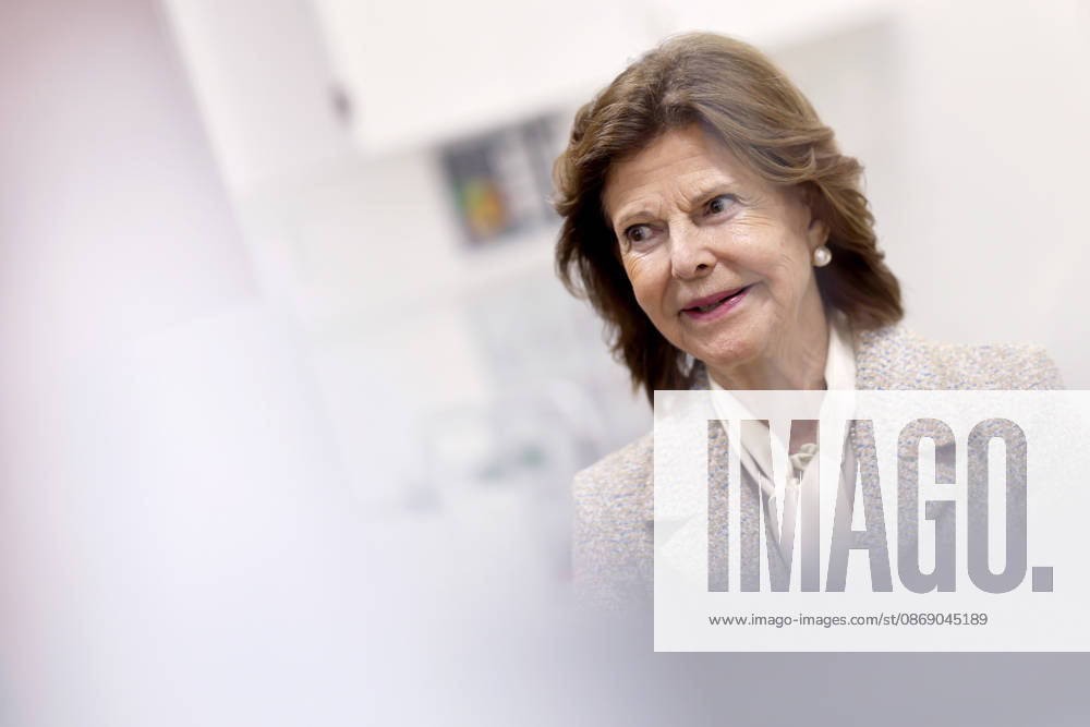 Königin Silvia von Schweden bei ihrem Besuch am Düsseldorfer Luisen-Gymnasium. Die Königin besuchte das Luisen-Gymnasium in Düsseldorf in ihrer Schulzeit - heute befindet sich es in einem Neubau an anderer Stelle. Düsseldorf, 09.10.2026 NRW Deutschland