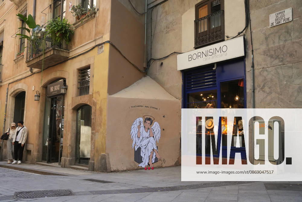 Maricarmen Forever, the new work by street artist TVBoy in Barcelona The work Maricarmen Forever by street artist TVBoy, as of October 9, 2026, in Barcelona, Catalonia, Spain. Street artist TVBoy has depicted Maricarmen with angel wings and a key in her hand, paying tribute to the elderly woman who was evicted from her apartment a few weeks ago following her death, with the phrase Maricarmen Forever OCTOBER 9, 2026 Barcelona Catalonia Barcelona Catalonia Spain