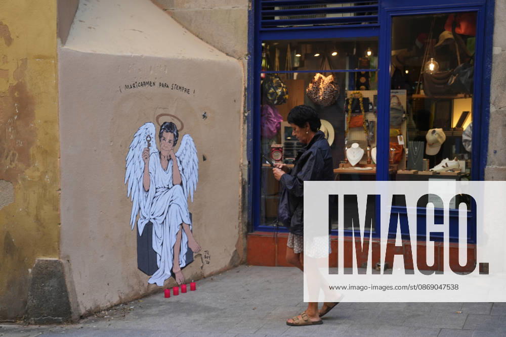 Maricarmen Forever, the new work by street artist TVBoy in Barcelona The work Maricarmen Forever by street artist TVBoy, as of October 9, 2026, in Barcelona, Catalonia, Spain. Street artist TVBoy has depicted Maricarmen with angel wings and a key in her hand, paying tribute to the elderly woman who was evicted from her apartment a few weeks ago following her death, with the phrase Maricarmen Forever OCTOBER 9, 2026 Barcelona Catalonia Barcelona Catalonia Spain