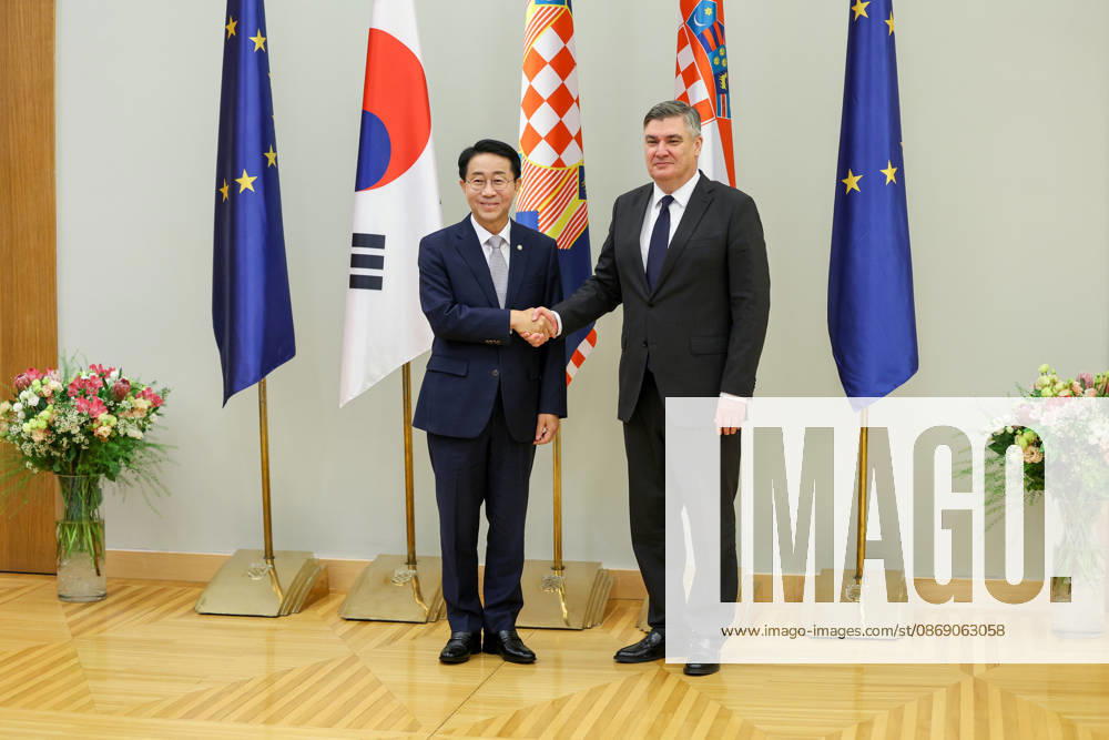Croatian President Milanovic hosts South Korean parliament speaker Croatian President Zoran Milanovic hosted Cho Jeong-sik, Speaker of the National Assembly of the Republic of Korea, in Zagreb, Croatia on October 9, 2026. MatijaxHabljak PIXSELL