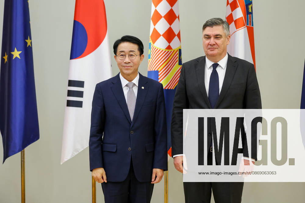 Croatian President Milanovic hosts South Korean parliament speaker Croatian President Zoran Milanovic hosted Cho Jeong-sik, Speaker of the National Assembly of the Republic of Korea, in Zagreb, Croatia on October 9, 2026. MatijaxHabljak PIXSELL