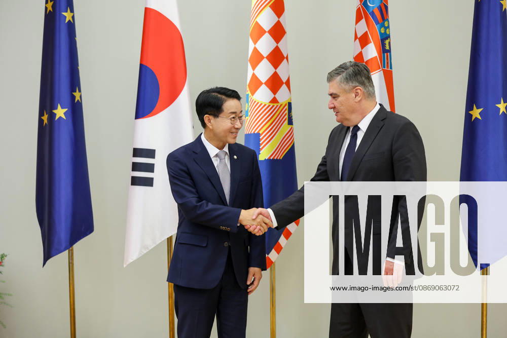 Croatian President Milanovic hosts South Korean parliament speaker Croatian President Zoran Milanovic hosted Cho Jeong-sik, Speaker of the National Assembly of the Republic of Korea, in Zagreb, Croatia on October 9, 2026. MatijaxHabljak PIXSELL