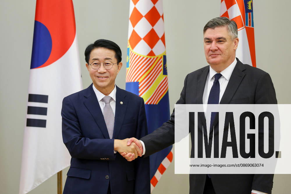 Croatian President Milanovic hosts South Korean parliament speaker Croatian President Zoran Milanovic hosted Cho Jeong-sik, Speaker of the National Assembly of the Republic of Korea, in Zagreb, Croatia on October 9, 2026. MatijaxHabljak PIXSELL